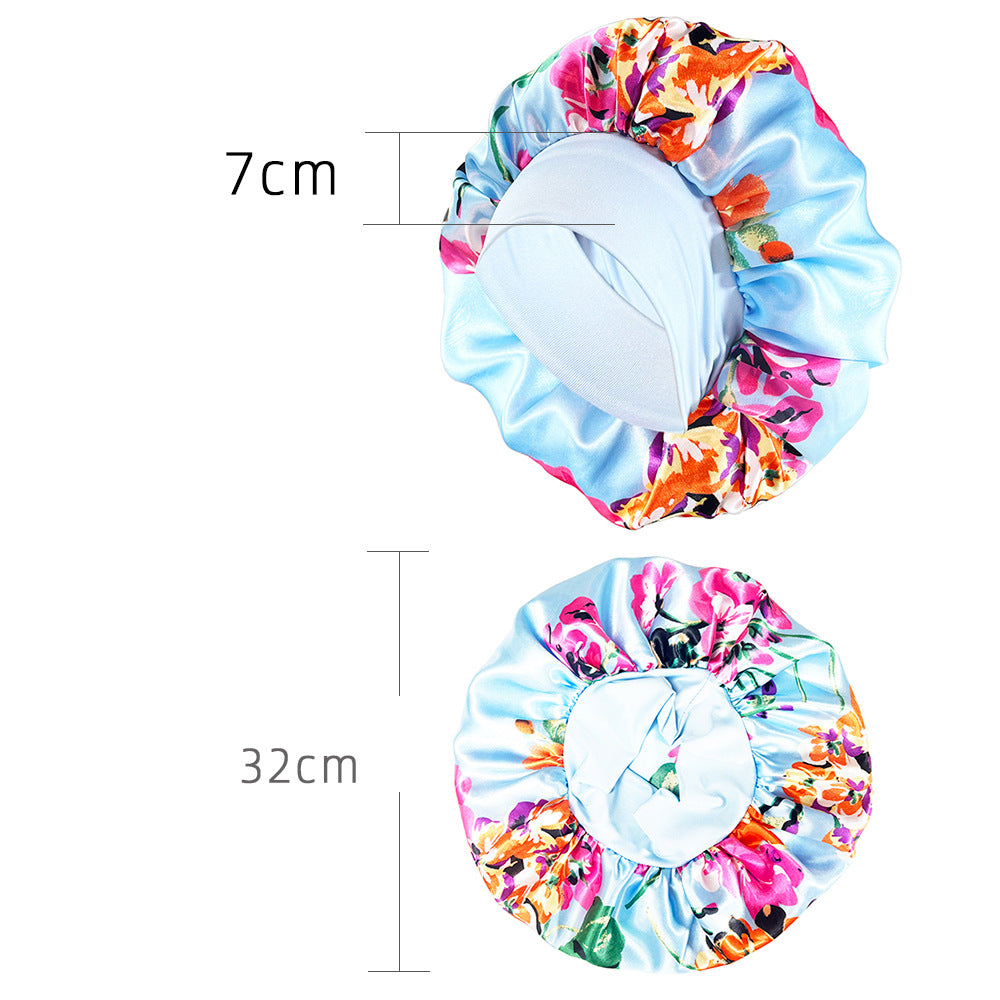 Wholesale Wide Brimmed Satin Nightcaps